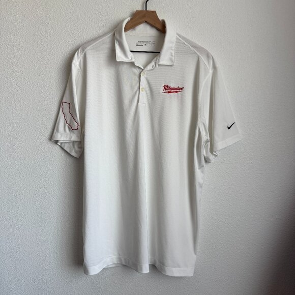 🌻 Nike Milwaukee Dri-FIT Vertical Mesh Polo - Picture 1 of 8